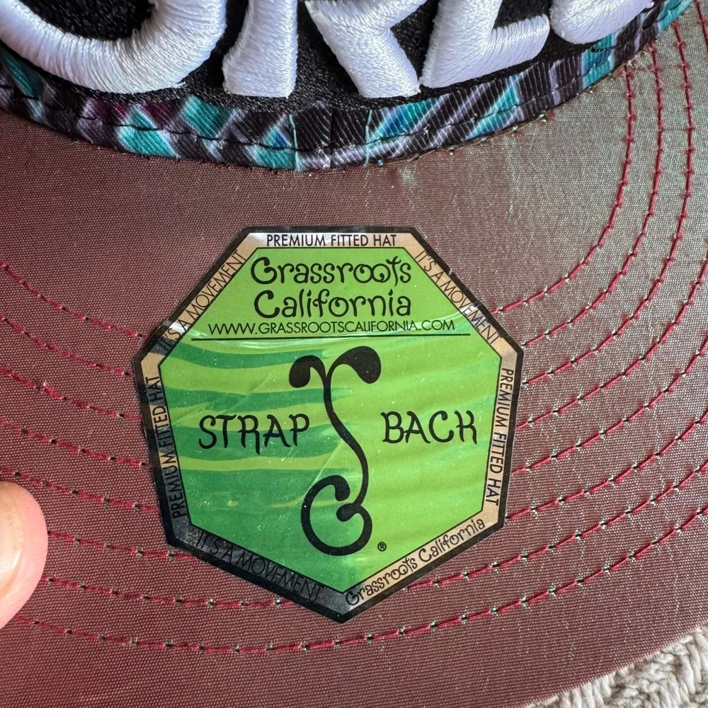 Electric Forest Grassroots California 2016 Festival Strapback Hat Geometric Cap